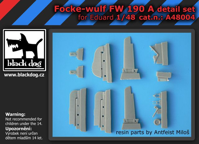 A48004 1/48 Focke-Wulf FW 190 A detail set Blackdog