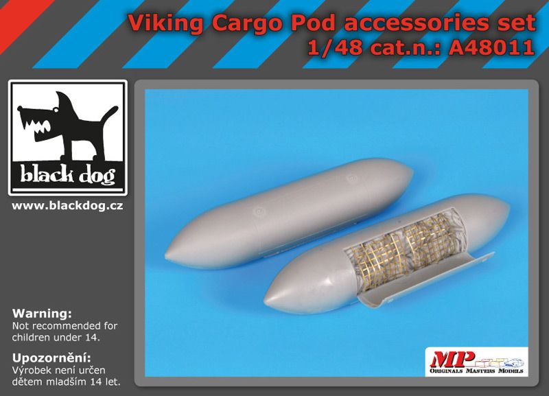 A48011 1/48 Viking cargo POD accessories set Blackdog