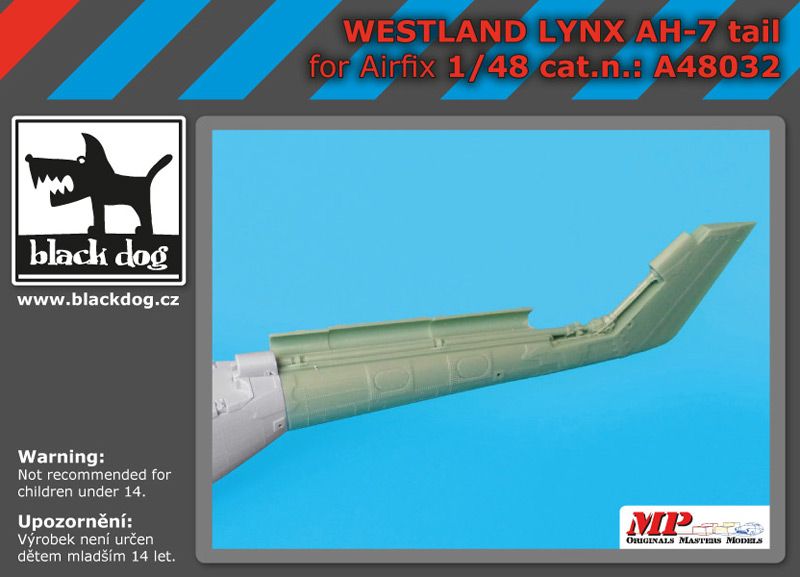 A48032 1/48 Westland Lynx AH 7 tail Blackdog