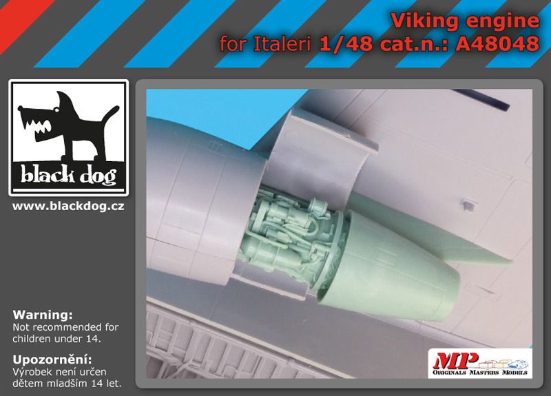 A48048 1/48 Viking engine Blackdog
