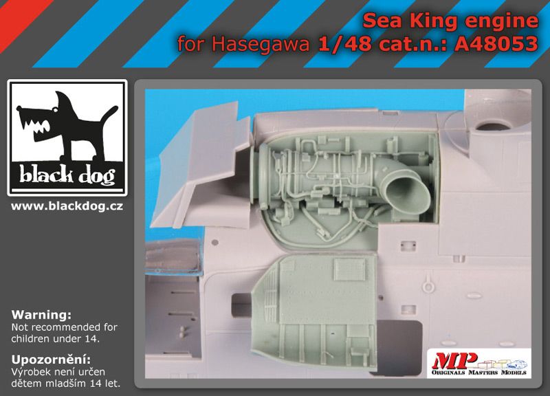 A48053 1/48 Sea King engine Blackdog