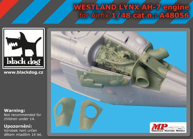A48056 1/48 Westland Lynx AH-7 engine Blackdog