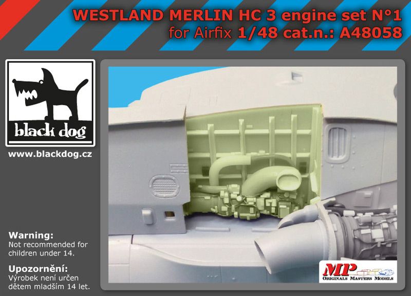 A48058 1/48 Westland Merlin HC-3 engin N°1 Blackdog
