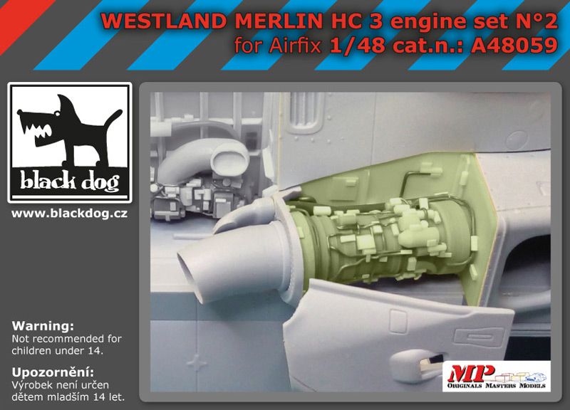 A48059 1/48 Westland Merlin HC-3 engin N°2 Blackdog
