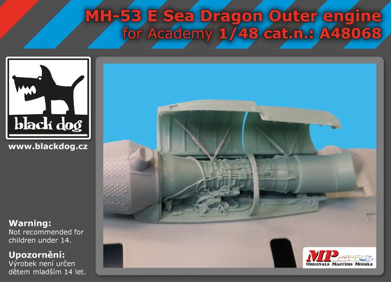 A48068 1/48 MH-53 E Sea Dragon outer engine Blackdog