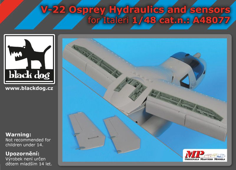 A48077 1/48 V-22 Osprey Hydraulics and sensors Blackdog