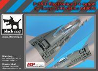 A48078 1/48 F-16 C electronics 2 +canon Blackdog