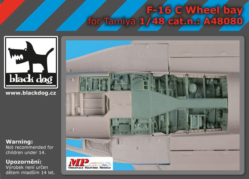 A48080 1/48 F-16 C Wheel bay Blackdog