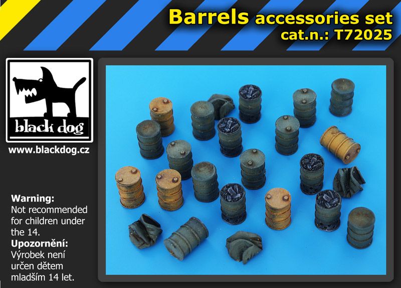 T72025 1/72 Barrels accessories set Blackdog