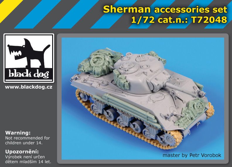 T72048 1/72 Sherman accessories set Blackdog