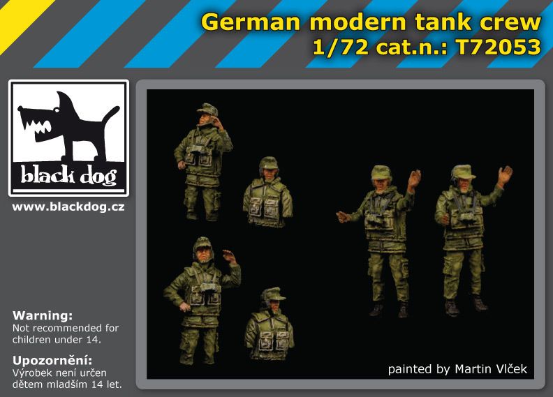 T72053 1/72 German modern tank crew Blackdog
