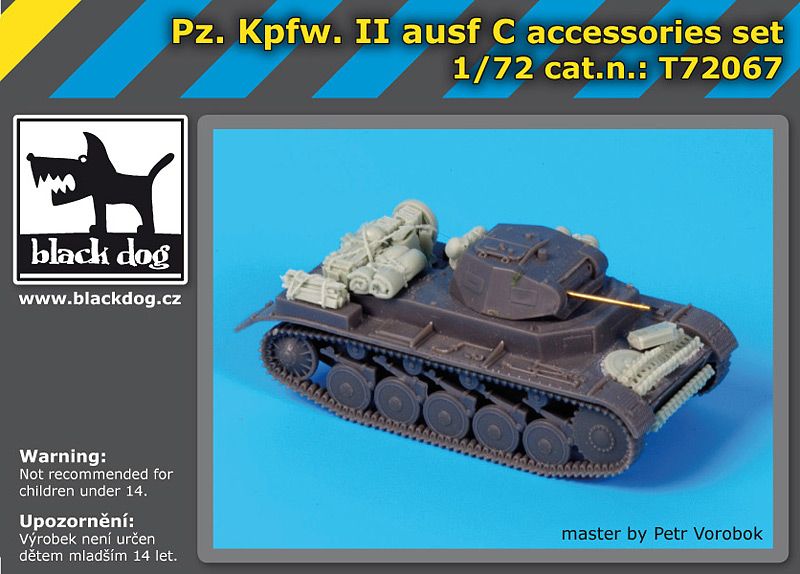 T72067 1/72 Pz Kpfw II ausf C accessories set Blackdog