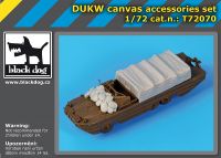 T72070 1/72 DUKW canvas accessories set Blackdog