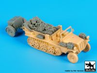 T72080 1/72 Sd.Kfz 10 with Sd.Ah.32 accessories set Blackdog
