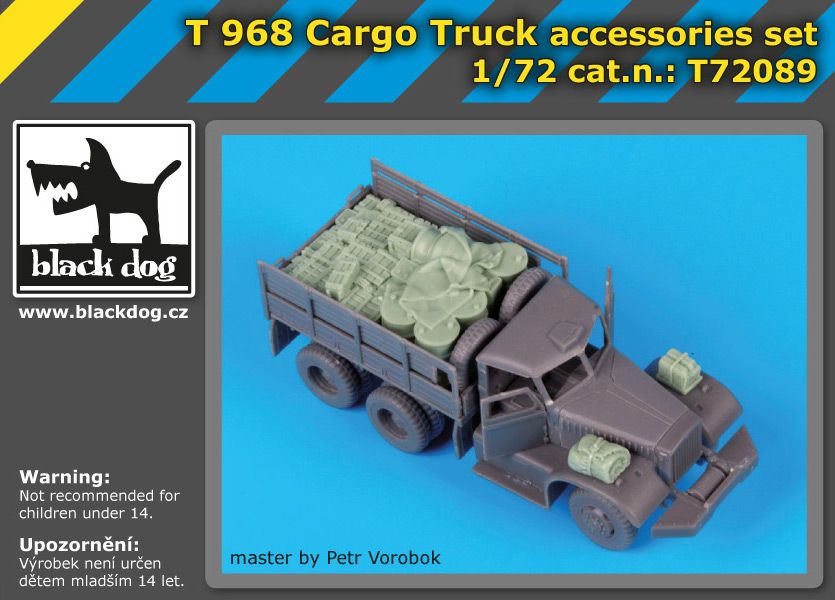 T72089 1/72 T 968 Cargo Truck accessories set Blackdog