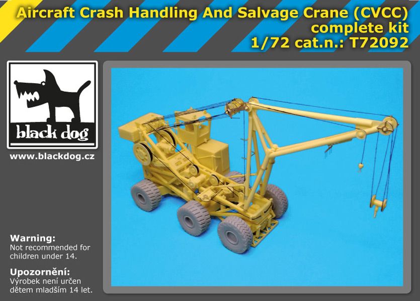 T72092 1/72 Aircraft crash handling and salvage crane complete kit Blackdog