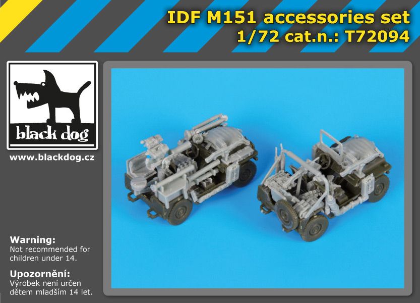 T72094 1/72 IDF M-151 accessories set Blackdog