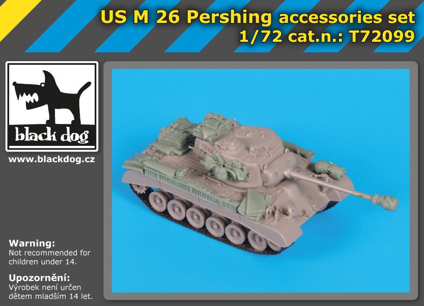 T72099 1/72 US M26 Pershing accessories set Blackdog