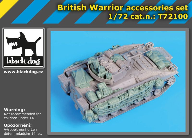 72100 1/72 British Warrior accessories set Blackdog