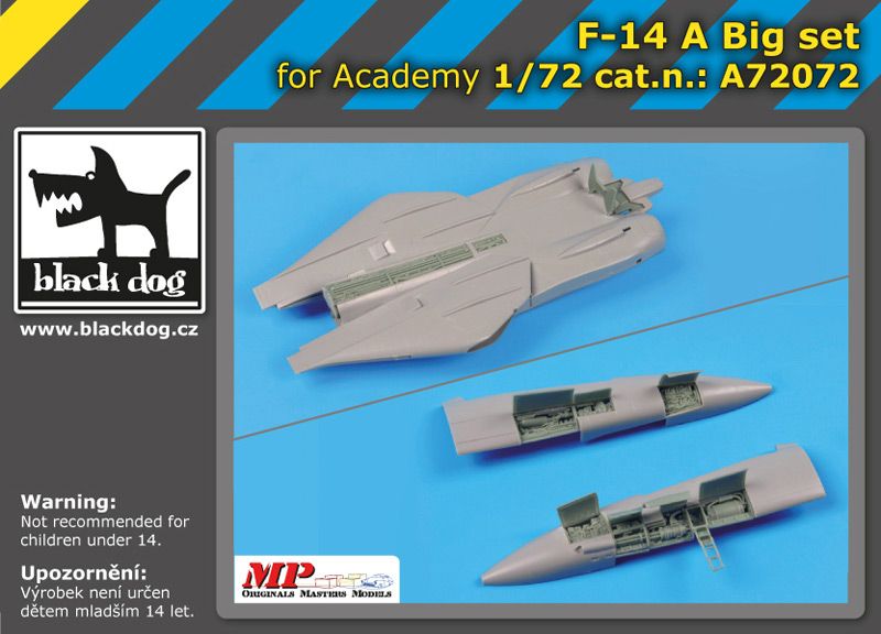 A72072 1/72 F-14 A big set Blackdog