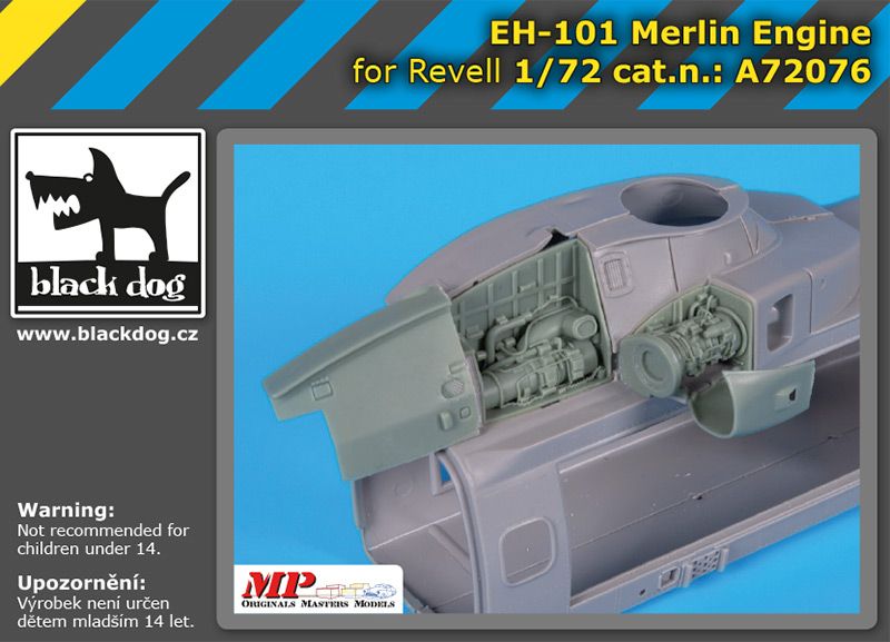 A72076 1/72 EH-101 Merlin engine Blackdog