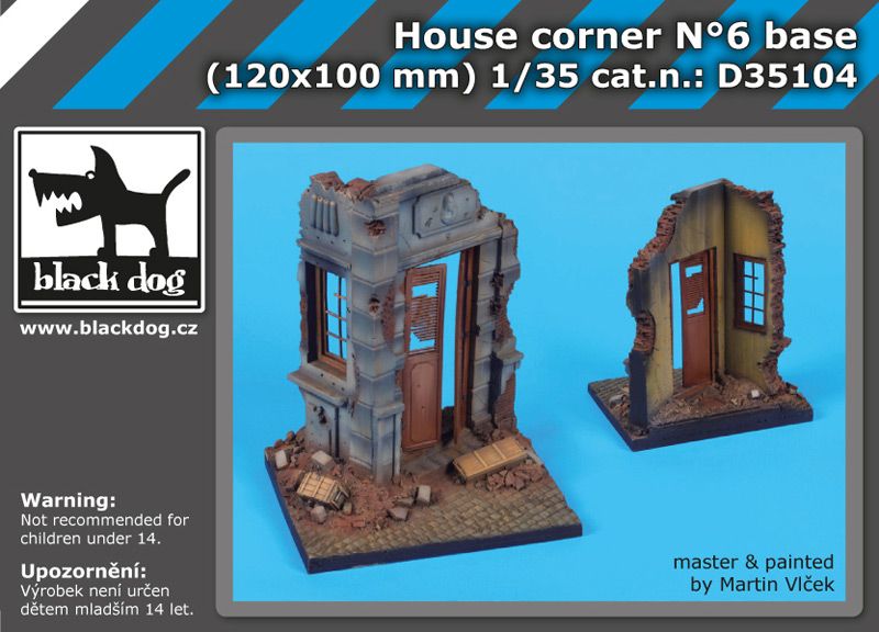 D35104 1/35 House corner N°6 base Blackdog