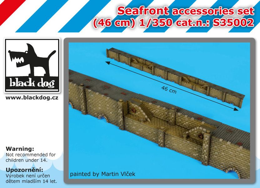 S350002 1/350 Seafront accessories set Blackdog