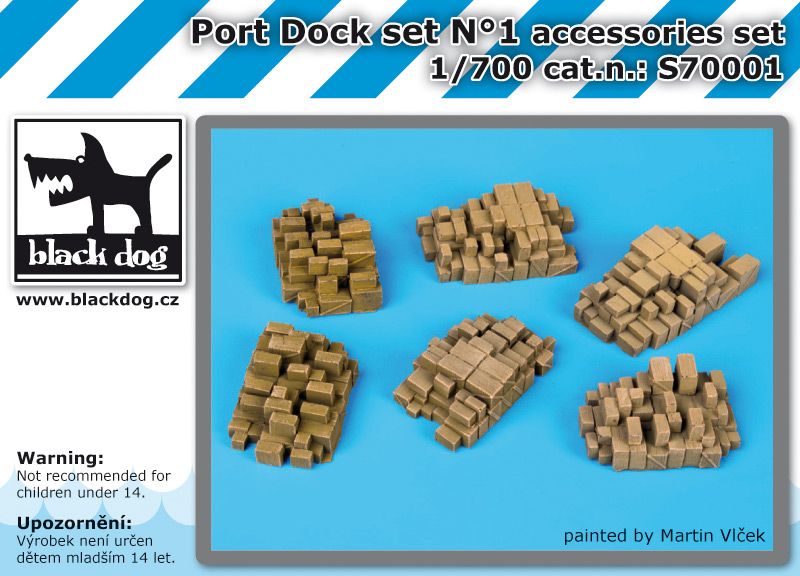 S700001 1/700 Port dock set N°1 Blackdog
