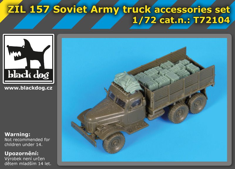 T72104 1/72 Soviet Army truck accessories set Blackdog