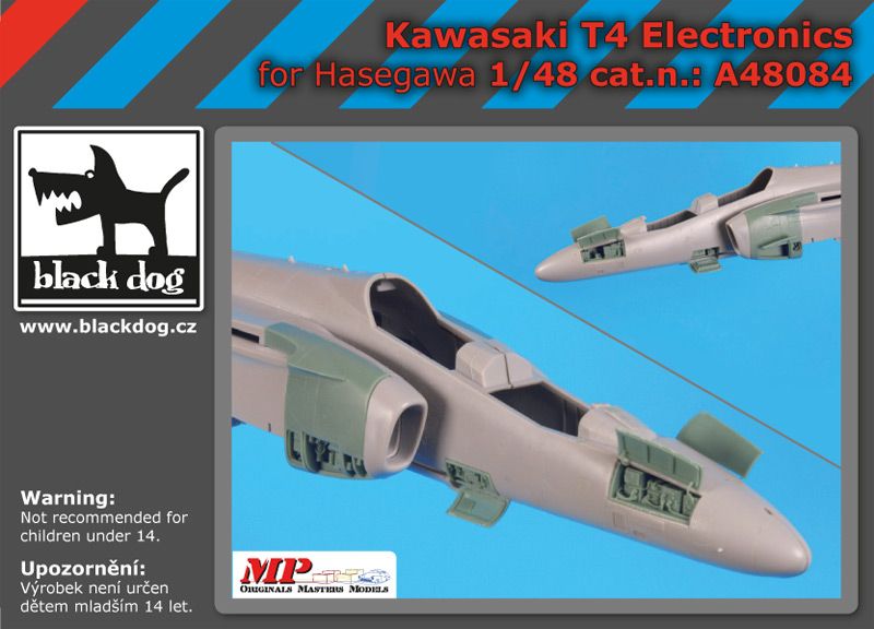 A48084 1/48 Kawasaki T 4 electronics Blackdog