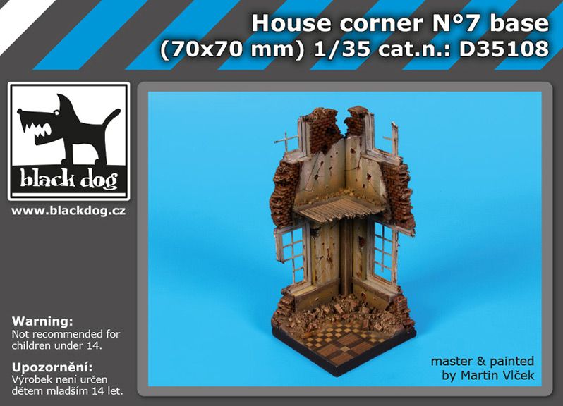 D35108 1/35 House corner N°7 base Blackdog