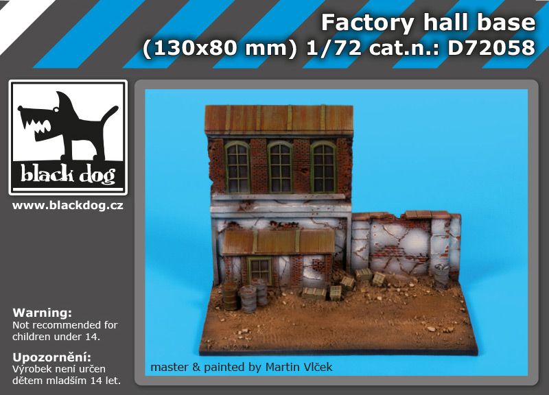 D72058 1/72 Factory hall base Blackdog