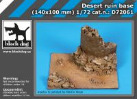 D72061 1/72 Desert ruin base