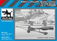 F32089 1/32 WW II Luftwaffe Bomb loader + SC250 bomb