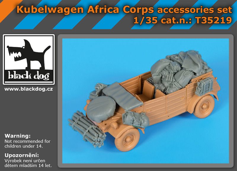 T35219 1/35 Kübelwagen Africa Corps accessories set Blackdog
