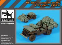 T35221 1/35 US Jeep accessories set Blackdog