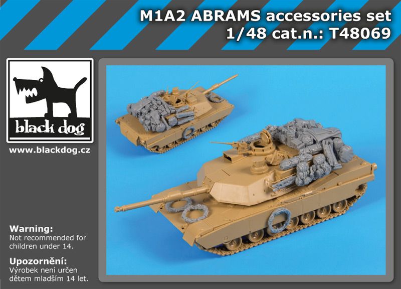 T48069 1/48 M1A2 Abrams accessories set Blackdog