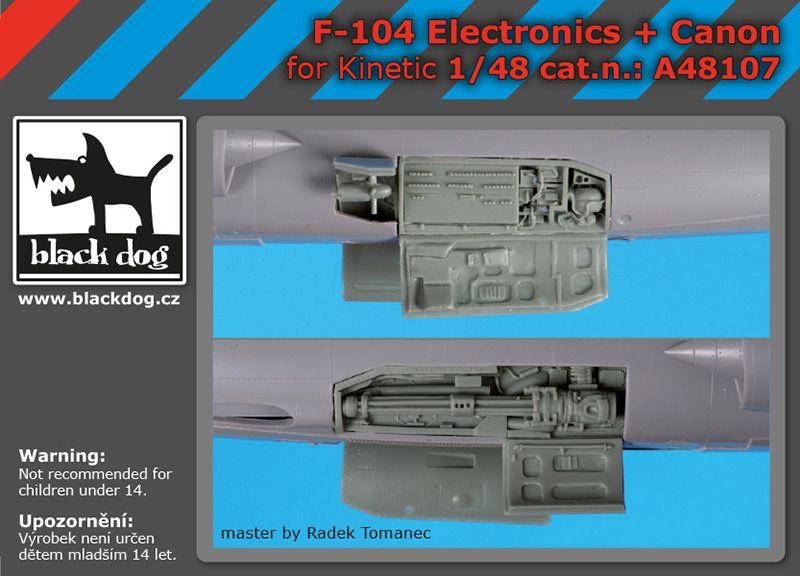 A48107 1/48 F-104 electronics+canon Blackdog