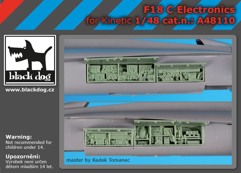 A48110 1/48 F-18 C electronic Blackdog