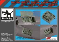 A48117 1/48  Harrier GR 1/3 engine +electronics