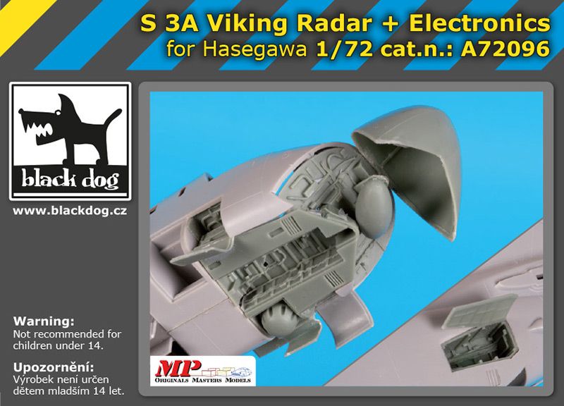 A72096 1/72 S 3 A Viking radar + electronics Blackdog