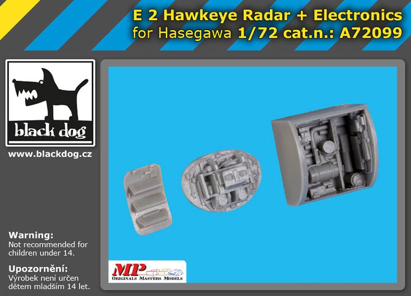 A72099 1/72 E-2 Hawkeye radar+electronics Blackdog