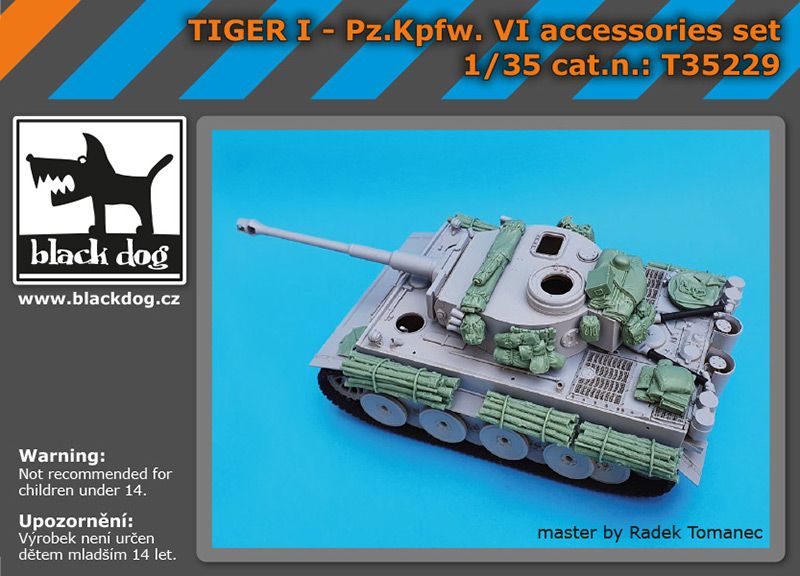 T35229 1/35 Tiger I Pz Kpfw VI accessories set Blackdog