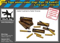 T72118 1/72 King tiger ammo crate Blackdog