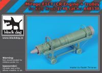 A48138 1/48 Mirage F1CT/CR engine+trolley