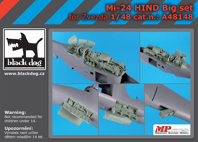 A48148 1/48 Mi-24 Hind big set Blackdog