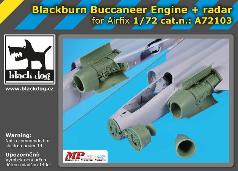 A72103 1/72 Blackburn Buccaneer engine +radar Blackdog