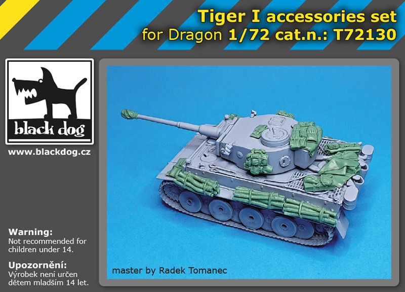 T72130 1/72 Tiger I accesssories set Blackdog