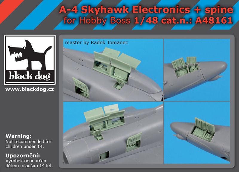 A48161 1/48 A-4 Skyhawk electronics + spine Blackdog
