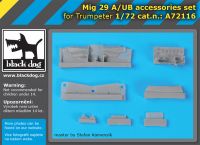 A72116 1/72 Mig 29 A/UB accessories set Blackdog